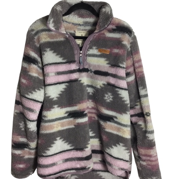 Simply Southern Turtle Fleece Quarter Zip Pullover Sweater size XL - Picture 4 of 11